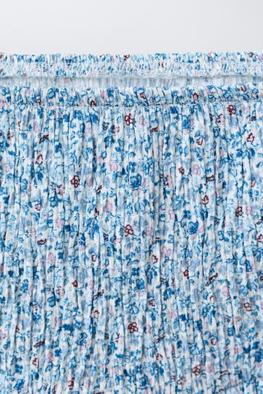 JUPE-SHORT FLEURS - Bleu clair de Zara - Image 2