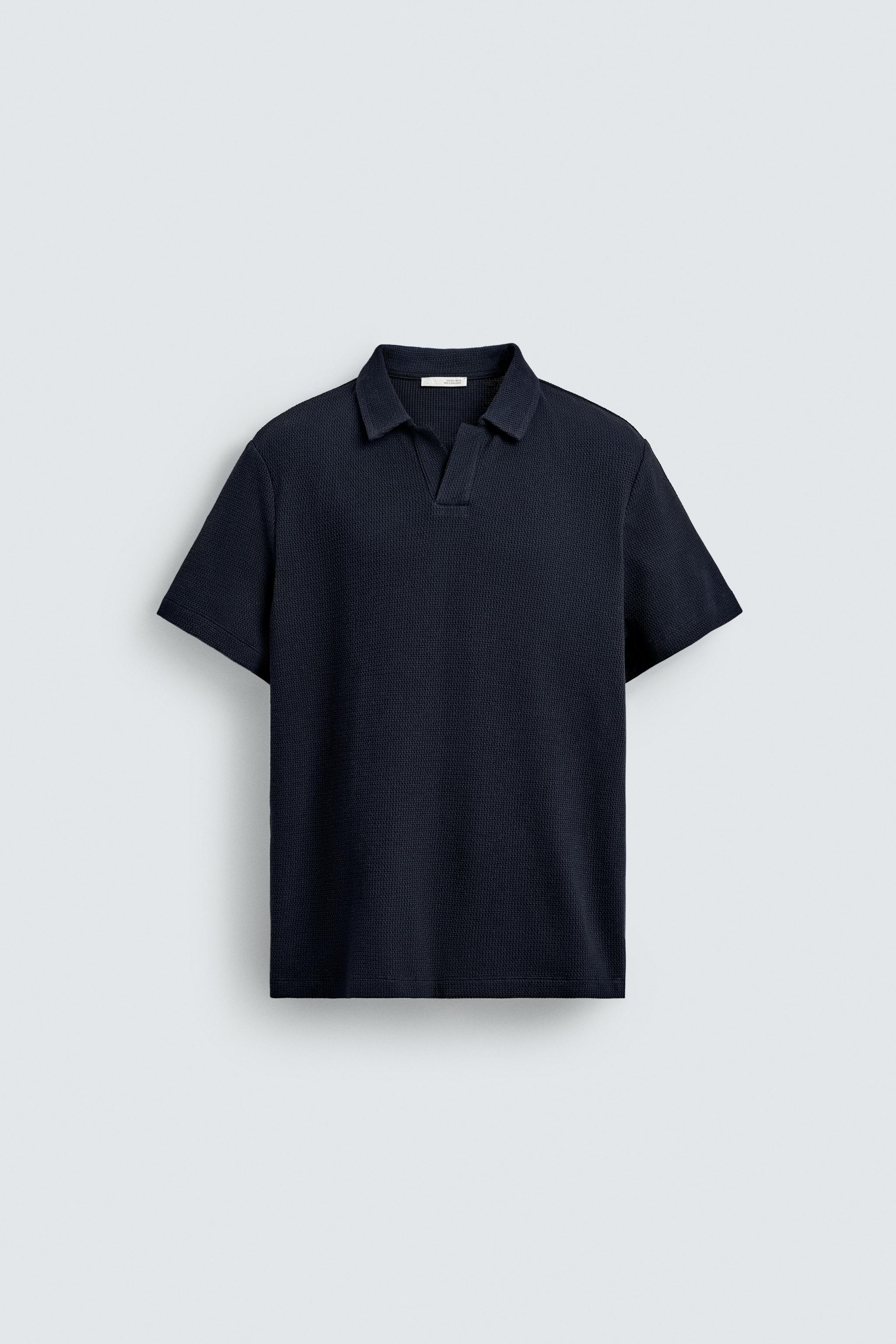 REGULAR FIT TEXTURED POLO