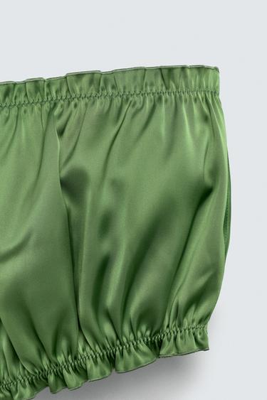 SHORT SATINÉ HARRY LAMBERT FOR ZARA X DISNEY - Vert de Zara - Image 4