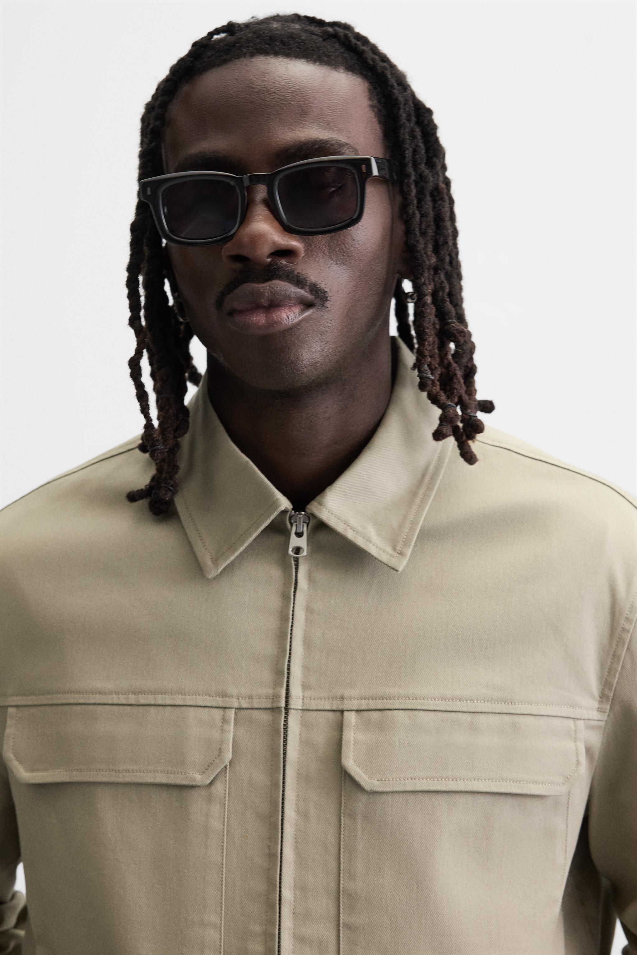 ★ZARA★ RELAXED FIT ZIP-UP OVERSHIRT RELAXED FIT ZIP-UP OVERSHIRT - Beige | ZARA Turkey