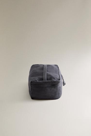MEDIUM RAMIE WASH BAG - Navy Blue by Zara - Image 2