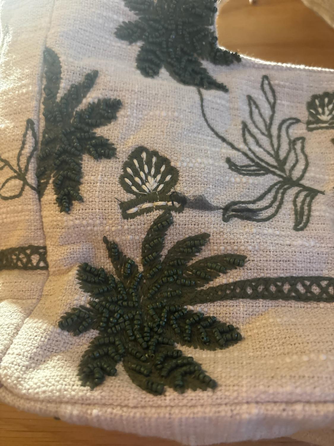 EMBROIDERED FABRIC TOTE BAG - Image 3
