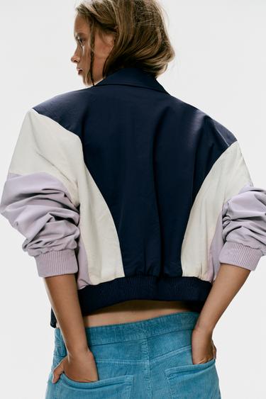 COMBINED BOMBER JACKET — Navy blue 1