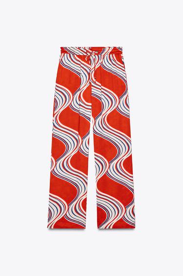ZW COLLECTION PRINTED PYJAMA TROUSERS - Multicoloured by Zara