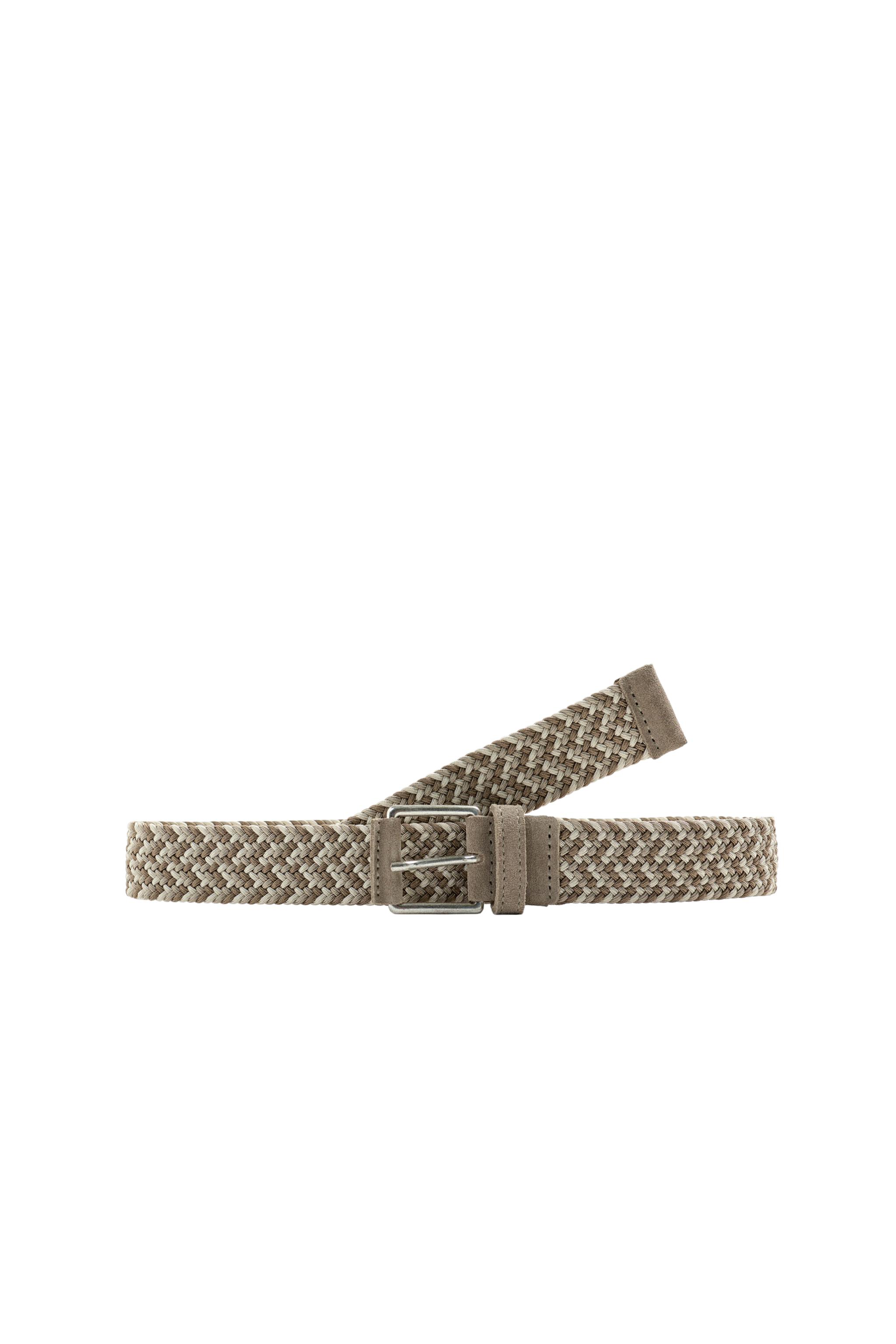 WOVEN STRETCH BELT - Sand | ZARA United States WOVEN STRETCH BELT - Sand | ZARA United States