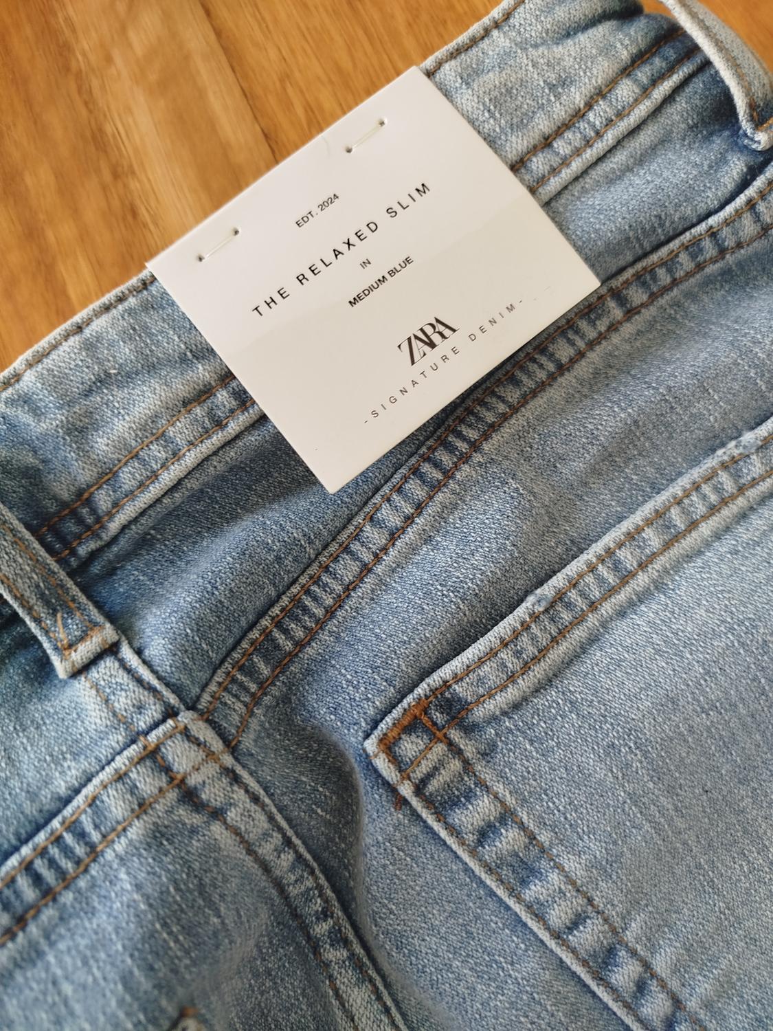ZW COLLECTION RELAXED SLIM FIT MID-RISE JEANS - Image 3