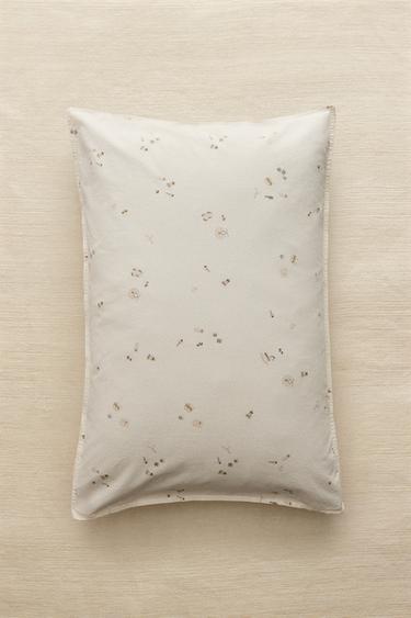 PUDEBETRÆK TIL BØRN MED PRINT - knæk. hvid fra Zara