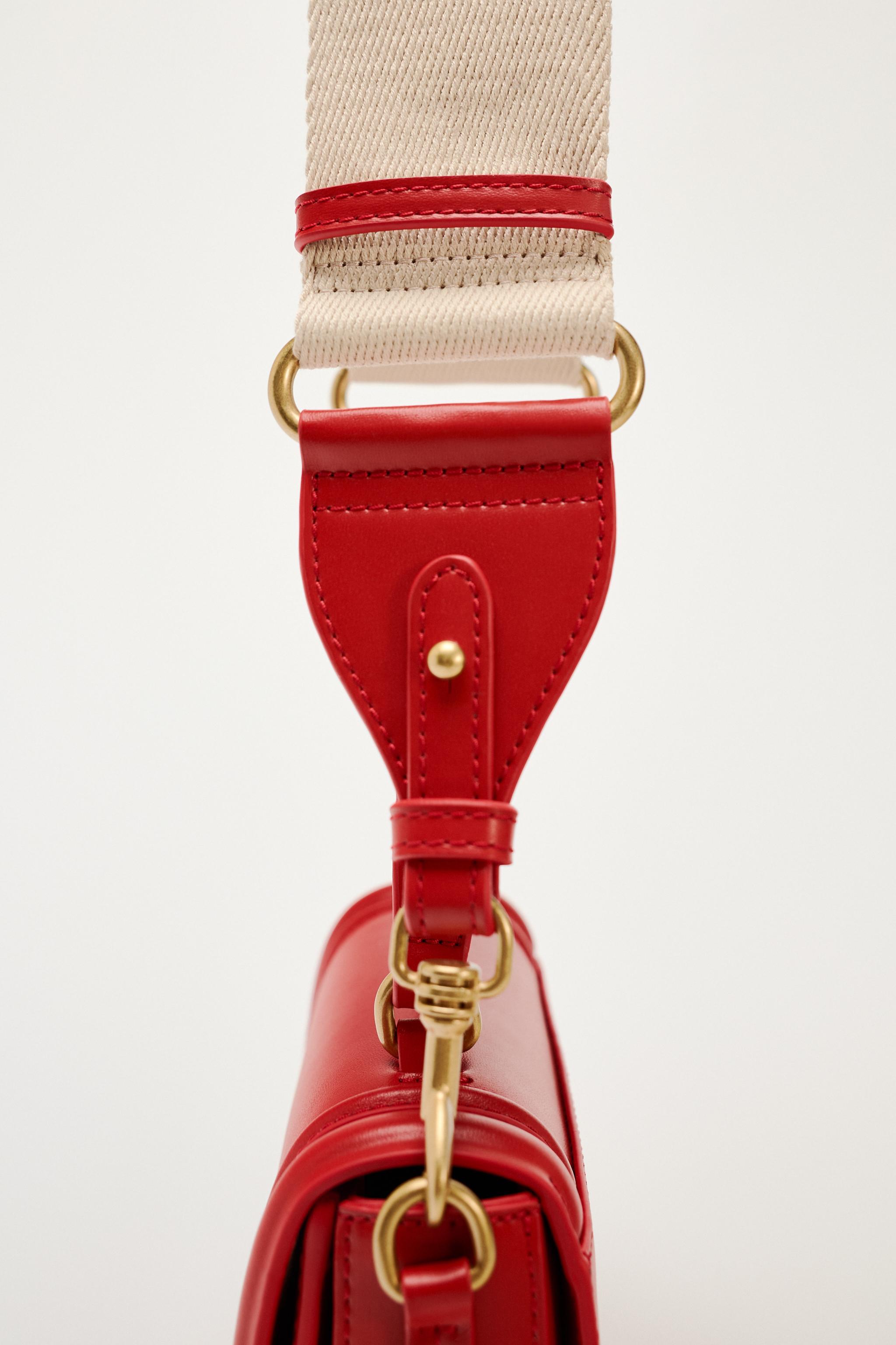 Zara red crossbody bag sale