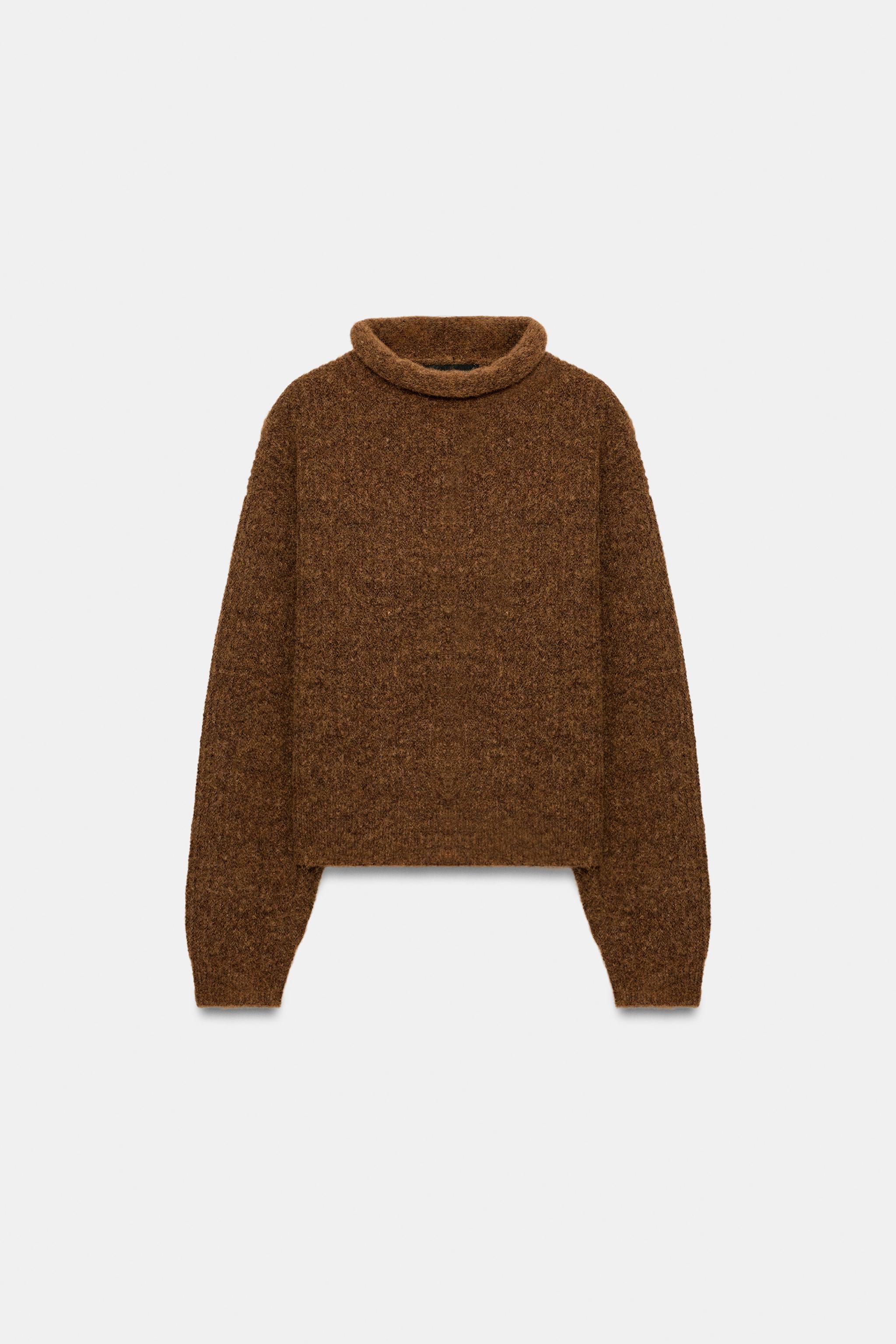 HIGH NECK KNIT JUMPER - Tobacco | ZARA South Africa
