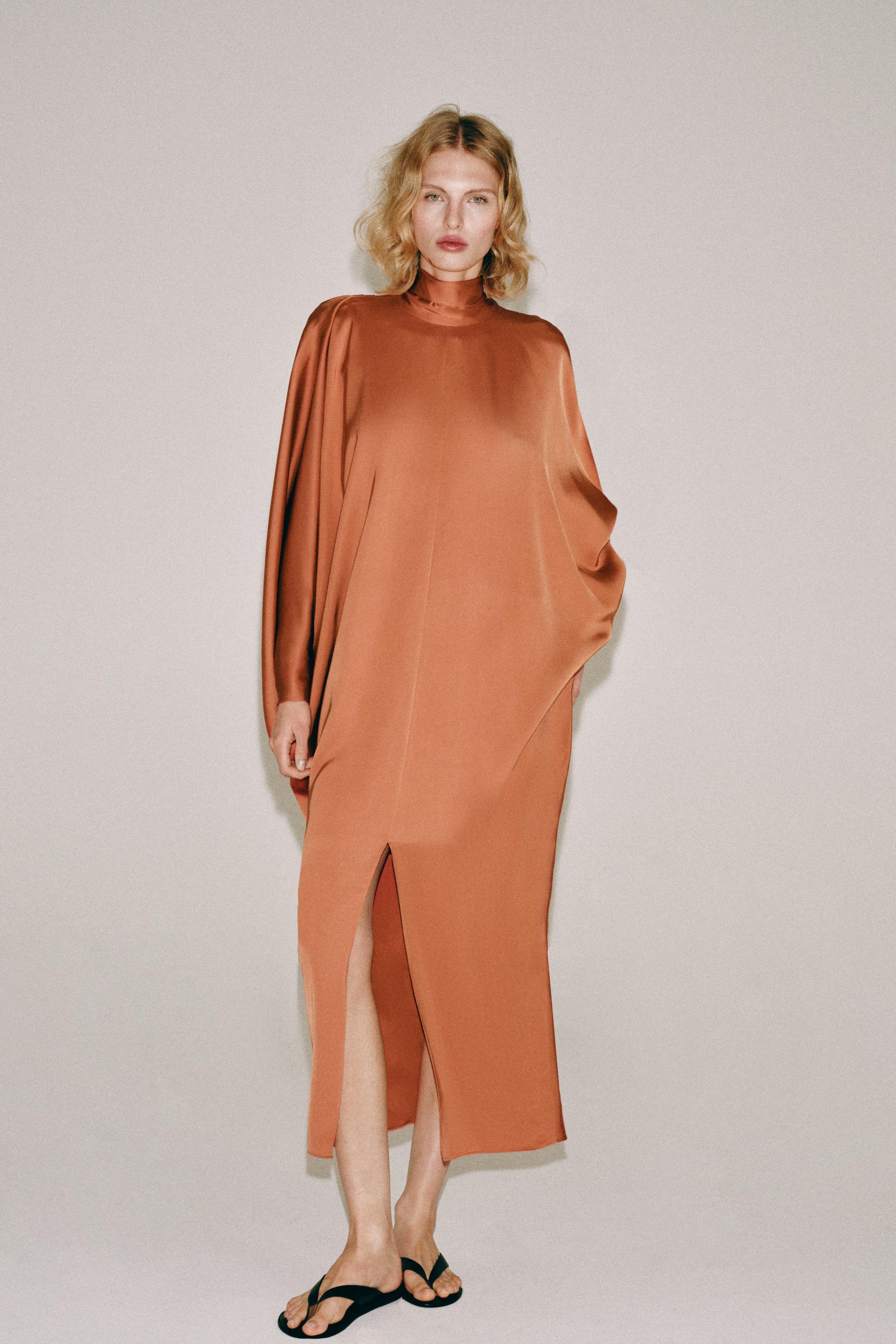 ZW COLLECTION TUNIC DRESS - Russet | ZARA Turkey
