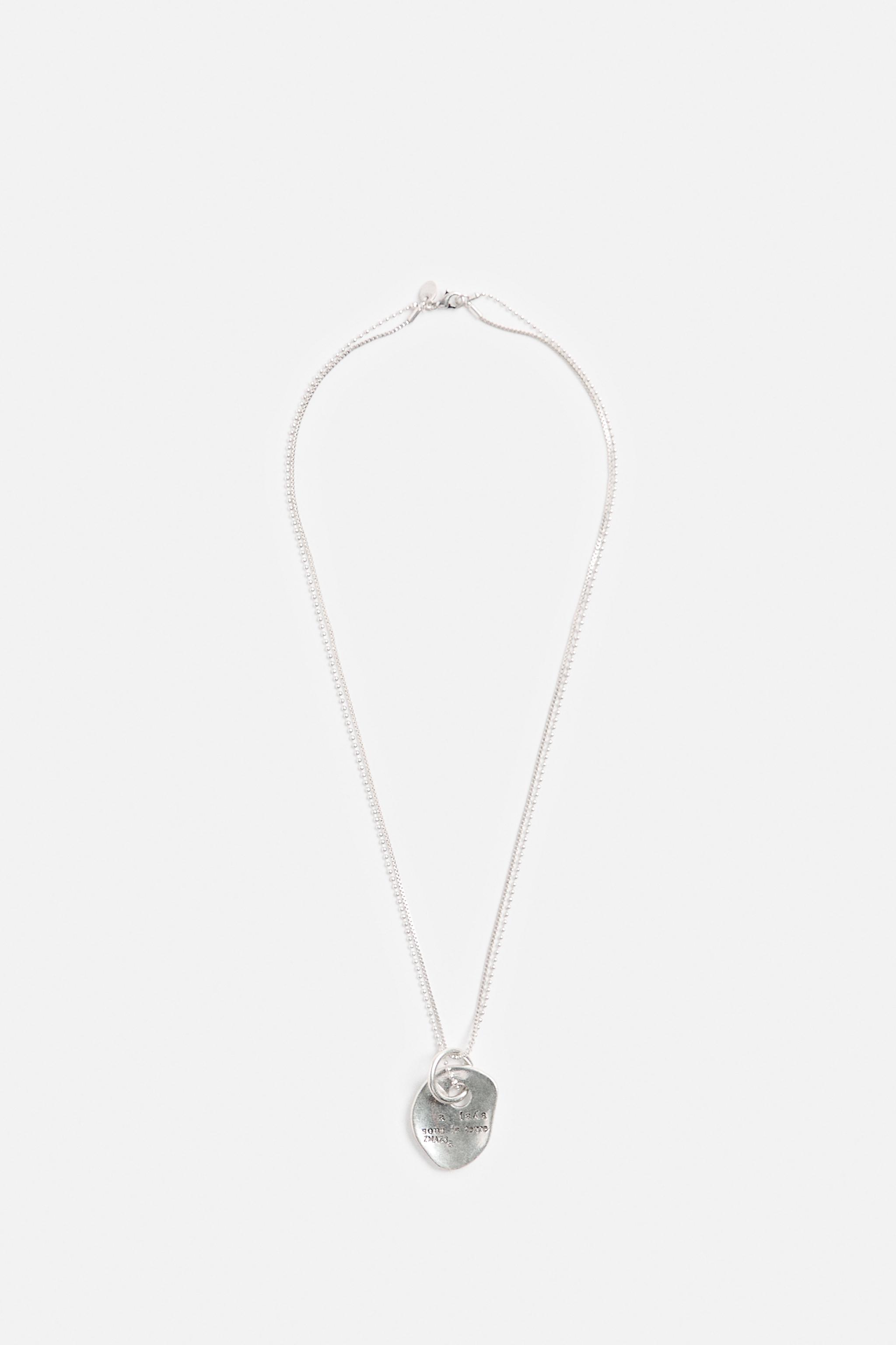 ZARA DOUBLE shops PEARL NECKLACE