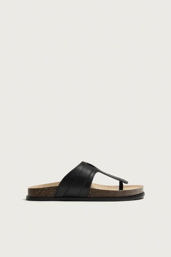 SANDALES À BRIDE - Noir de Zara - Image 3