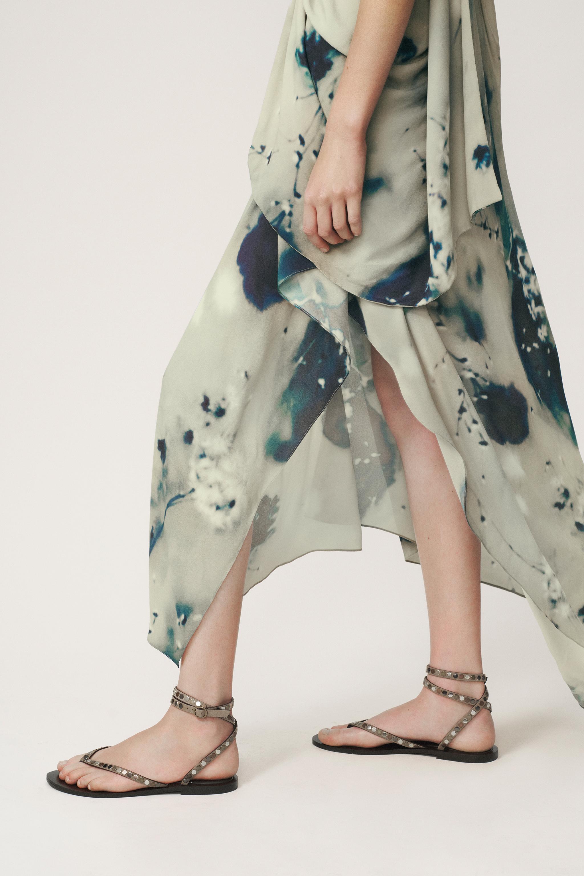 PRINTED DRESS - THE ITEM — Blue / Gray