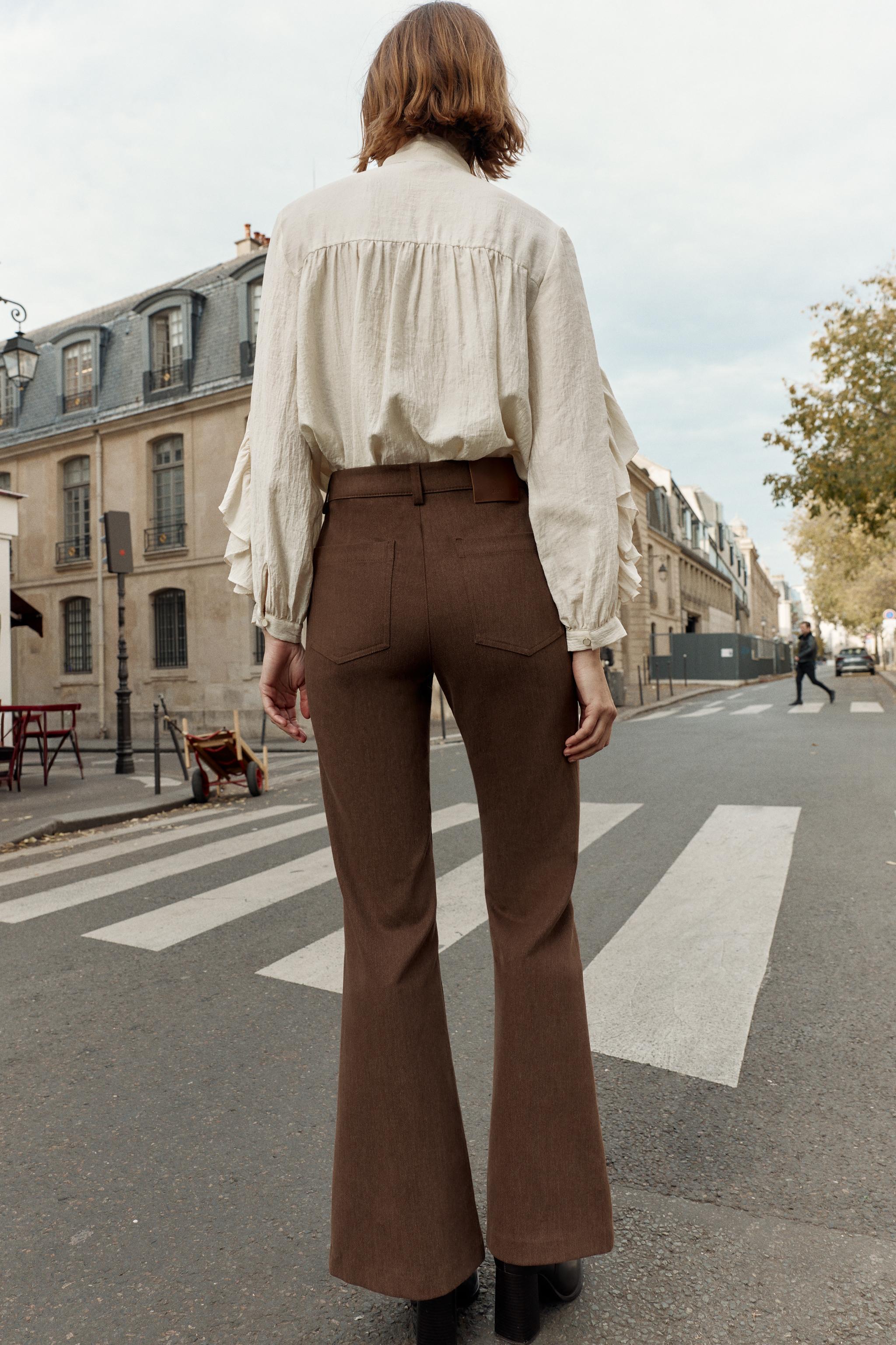 HIGH-WAISTED FLARE PANTS