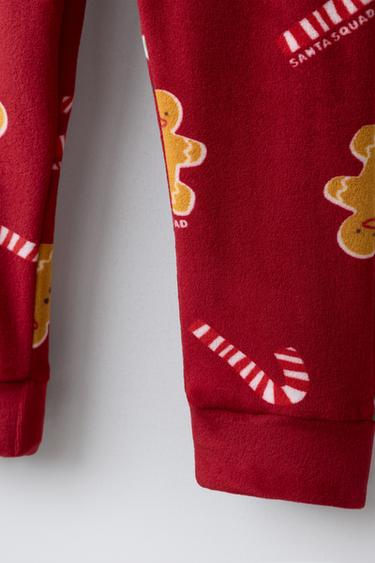 2-6 YEARS/ VELOUR COOKIE PATCH PYJAMAS - Red by Zara - Image 7