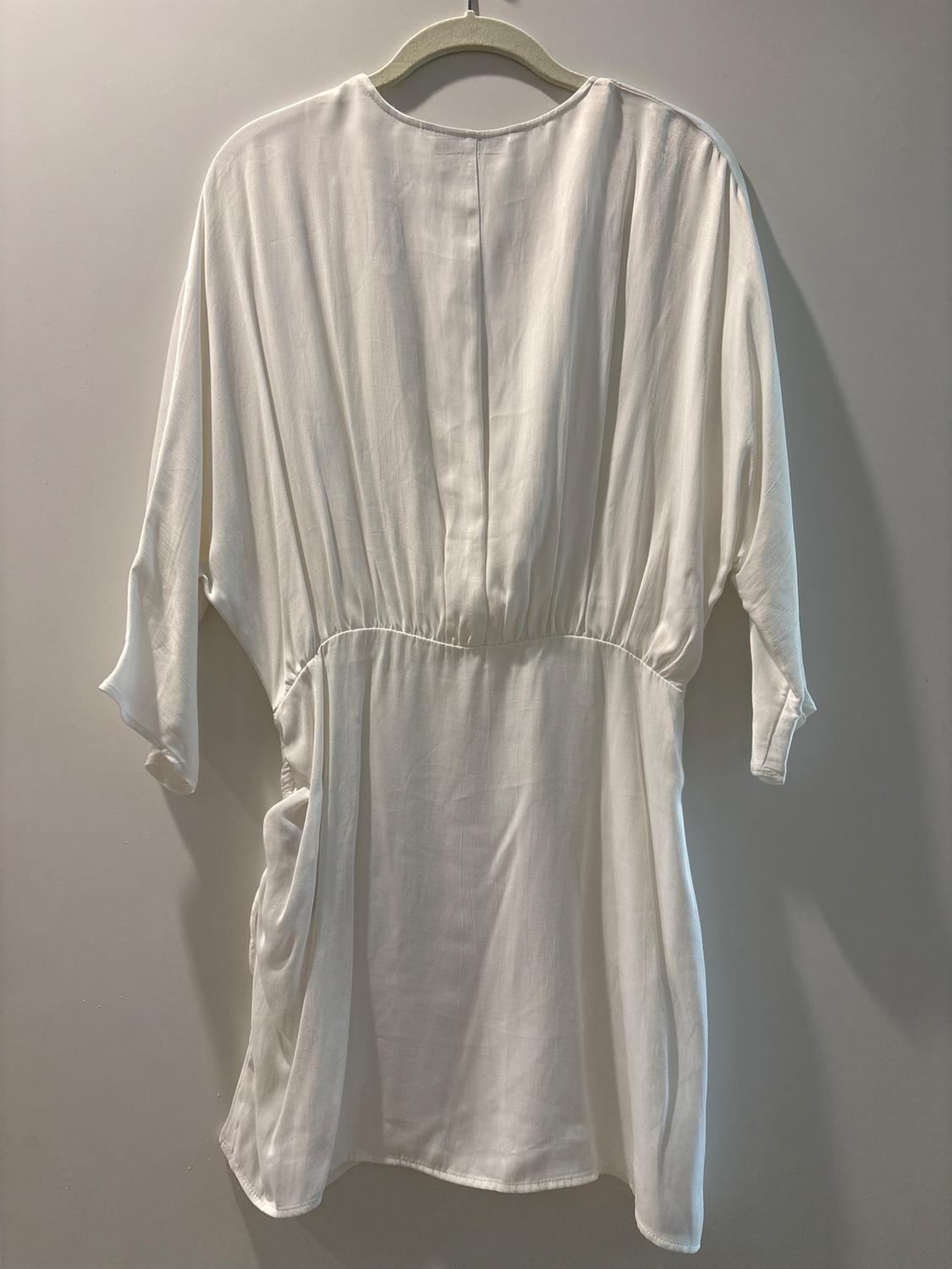 RUCHED SATIN EFFECT DRESS - Image 2