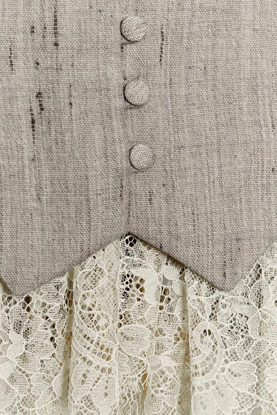 BLAZER COMBINÉE AVEC LAINE ZW COLLECTION - Beige de Zara - Image 12
