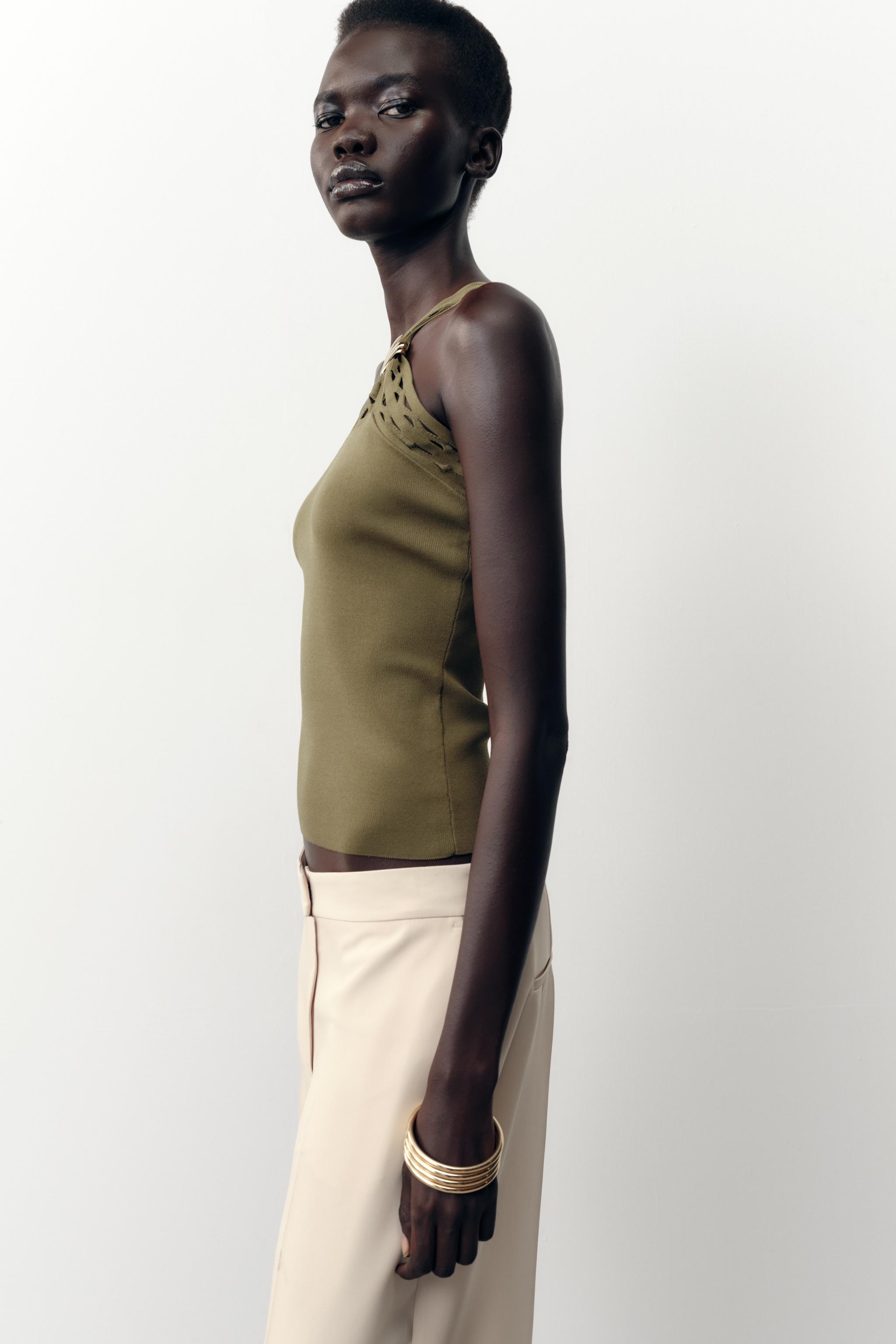 TOP EN MAILLE ASYMÉTRIQUE