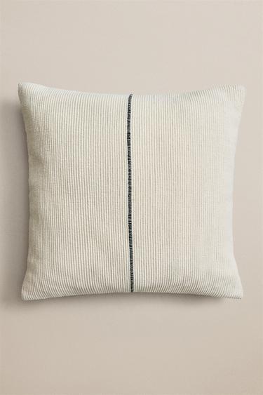 LINE CUSHION COVER - Blue by Zara