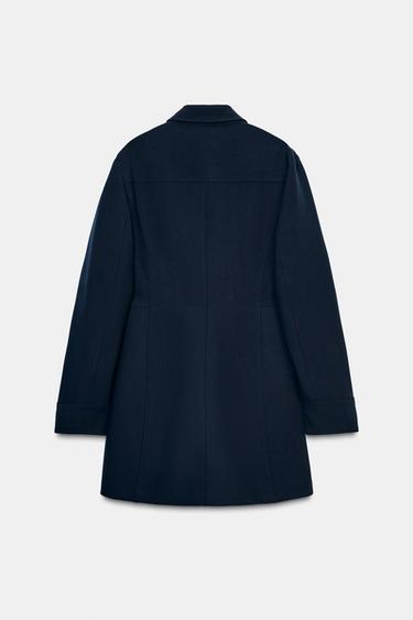 ZW COLLECTION SHORT SHIRT DRESS - Navy blue by Zara - Image 6