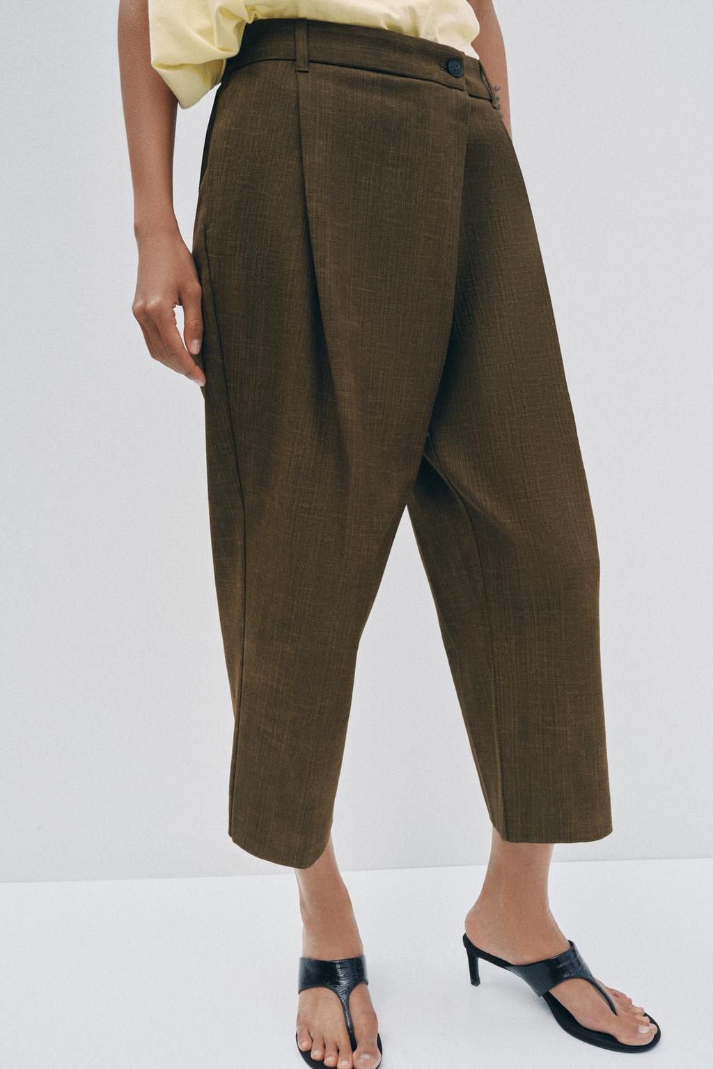 ZW COLLECTION PLEATED CROPPED PANTS - image 2