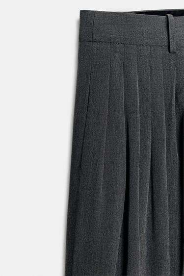 ZW COLLECTION DARTED TROUSERS - Grey by Zara - Image 8