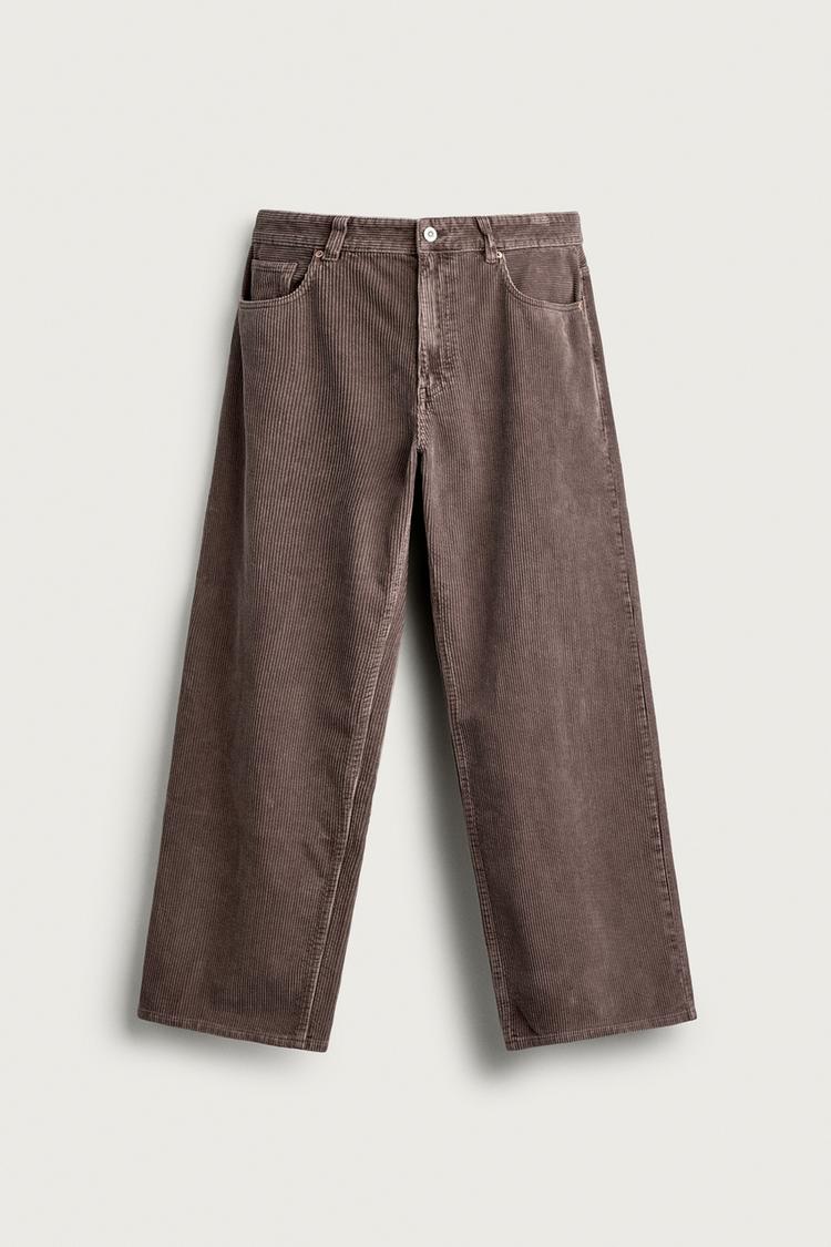 CORDUROY BAGGY FIT TROUSERS