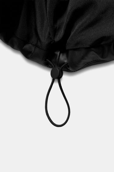 ANORAK MATELASSÉ MATIÈRE SYNTHÈTIQUE DÉPERLANT COUPE-VENT - Noir de Zara - Image 8