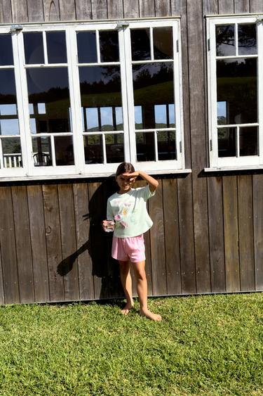 6-14 YEARS/ PRINTED PYJAMAS - Orange by Zara