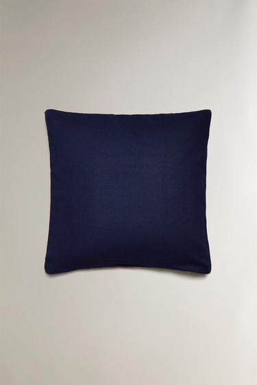 CHRISTMAS WOOL CUSHION COVER - Blue by Zara - Image 2