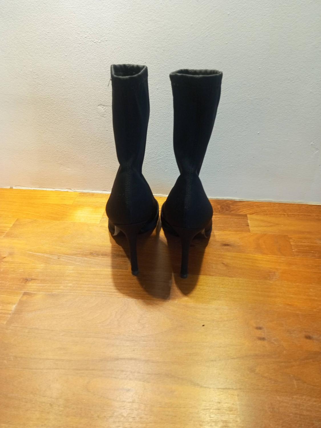 HEELED OPEN-TOE ANKLE BOOTS - Image 5