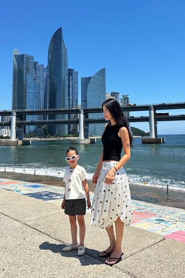 RIBBED T-SHIRT WITH BOWS - Ecru by Zara