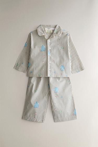 KIDS’ MONSTERS, INC. ©DISNEY/PIXAR POPLIN PYJAMAS - Grey / Natural by Zara