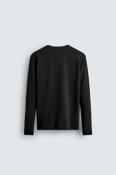 BASIC SLIM-FIT T-SHIRT - Schwarz von Zara