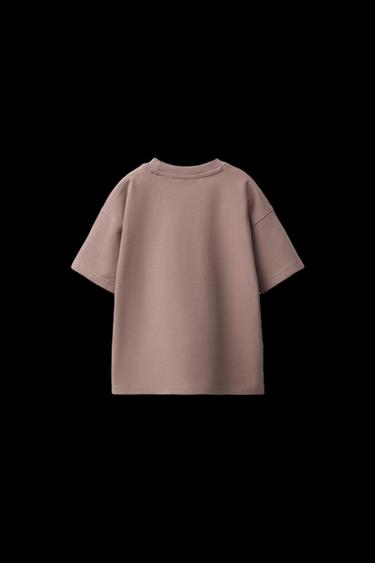 Zara BASIC T-SHIRT - Brown