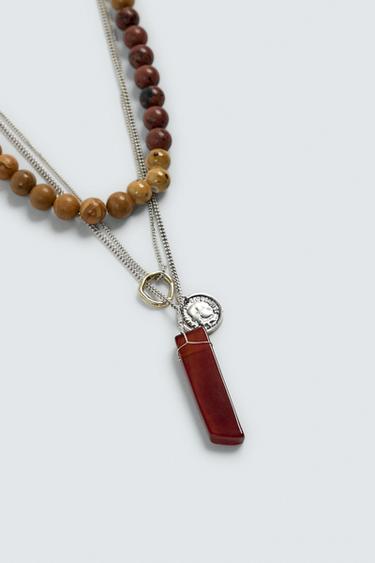 PACK OF 2 COMBINED NECKLACES - Multicoloured by Zara - Image 5