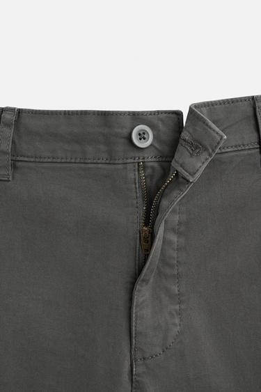 SKINNY FIT CHINO TROUSERS - Dark grey by Zara