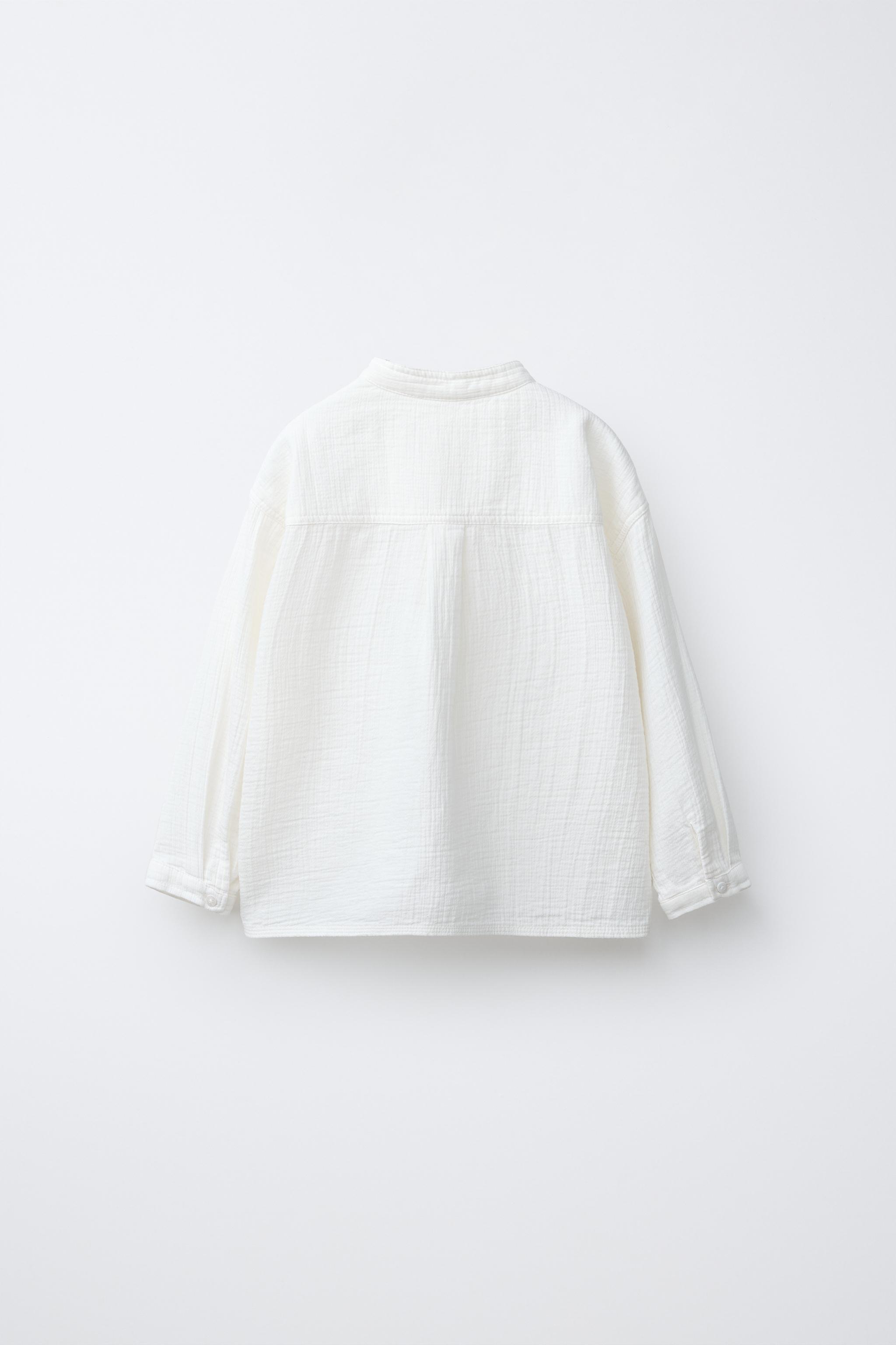 CHEMISE STRUCTURÉE À COL MAO