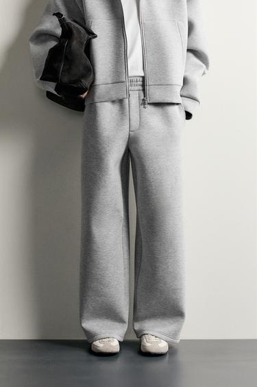 RELAXED FIT TECHNICAL JOGGERS — Grey marl 2
