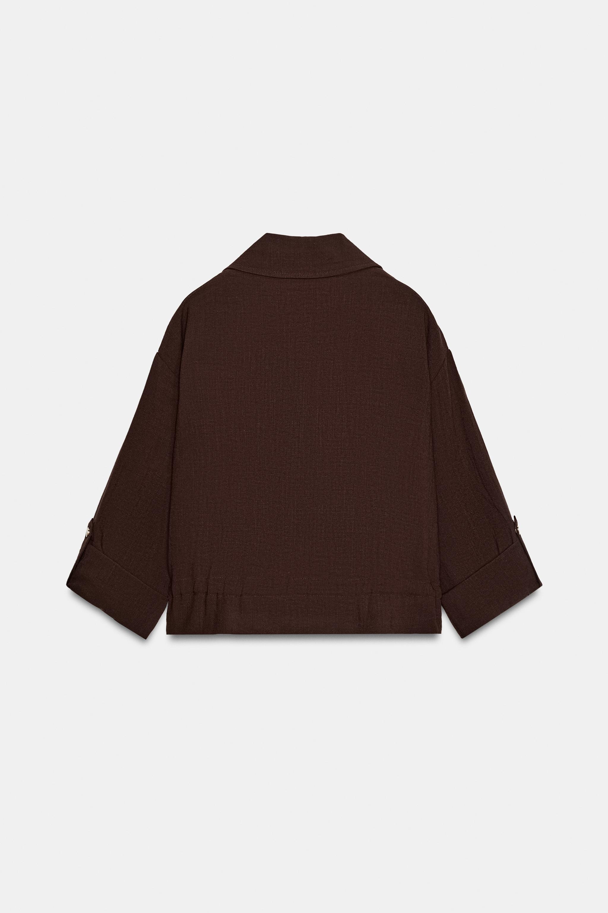 VESTE COURTE MANCHES RETROUSSÉES