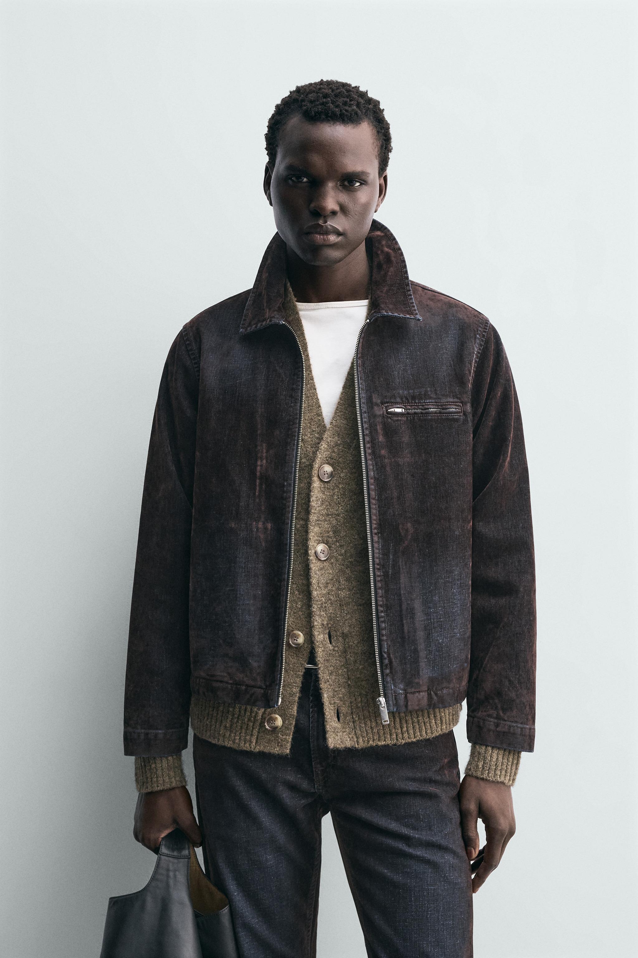 FLOCKED VELVET JACKET