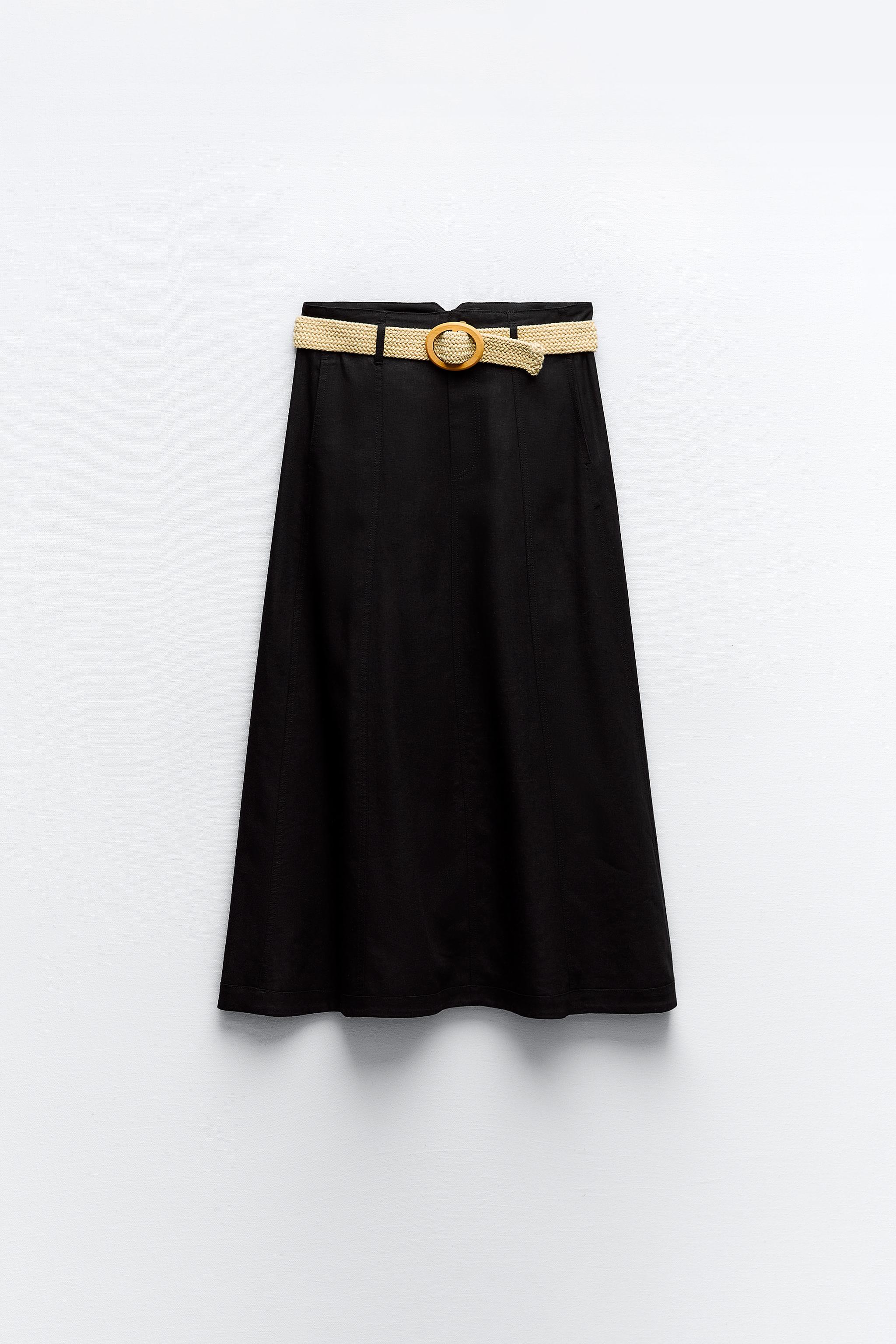 Short black clearance cape skirt