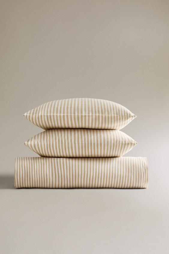 STRIPED BED LINEN ZARA Ireland