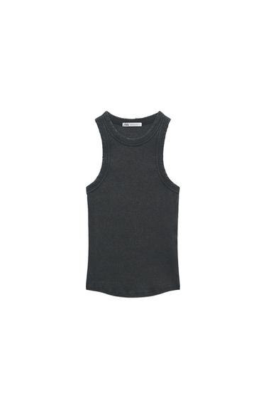 RIBBED FADED TOP