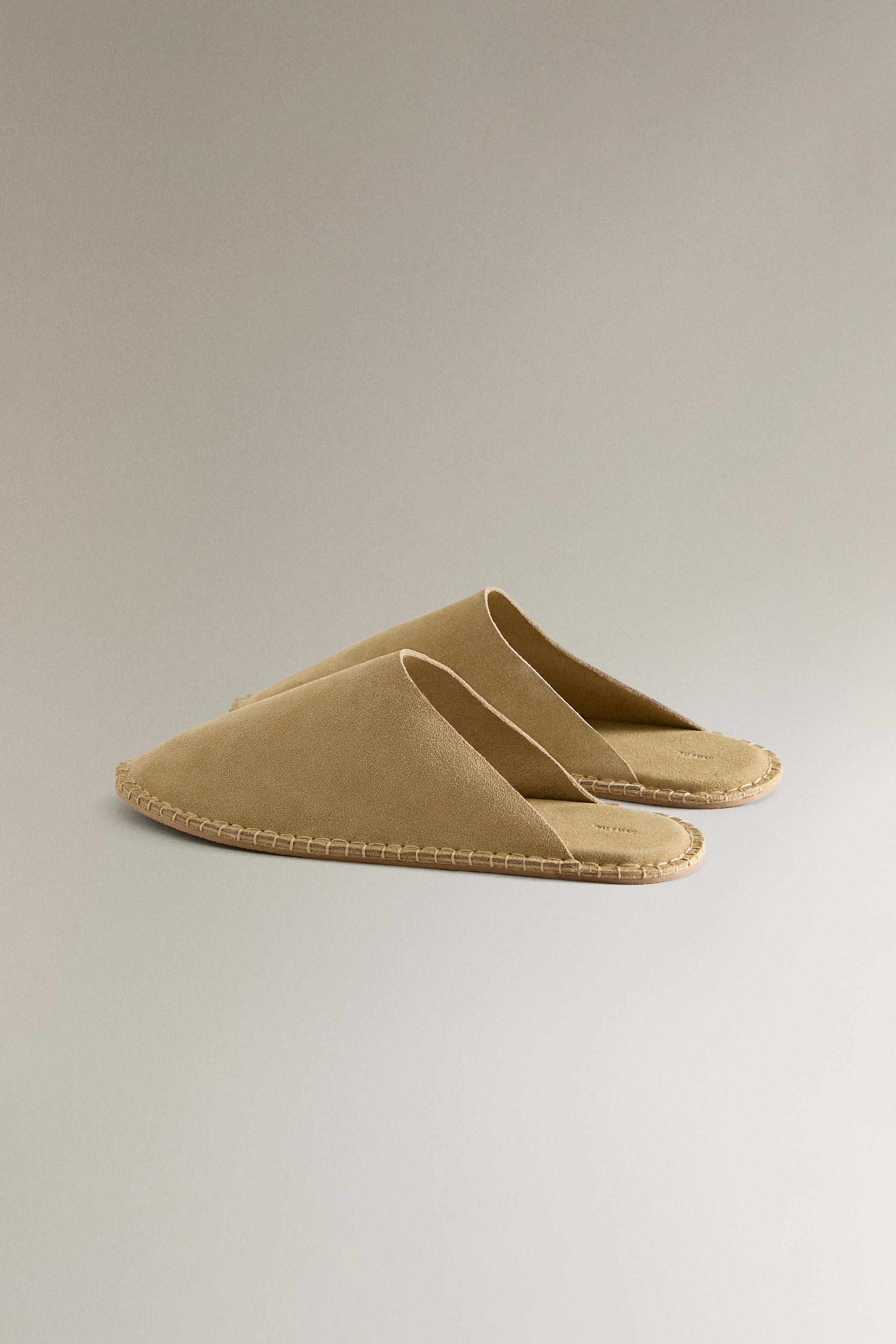 CHAUSSONS CUIR SURPIQÛRE