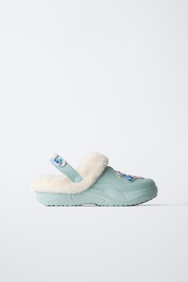 LILO & STITCH © DISNEY SHEEPSKIN CLOGS - أزرق الخاص بـ Zara - صورة 0