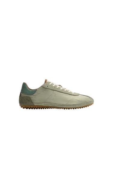 ZAPATILLA ESTILO RETRO - Verde agua de Zara