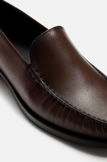 MOCASSINS EN CUIR CHICS - Bordeaux de Zara - Image 5