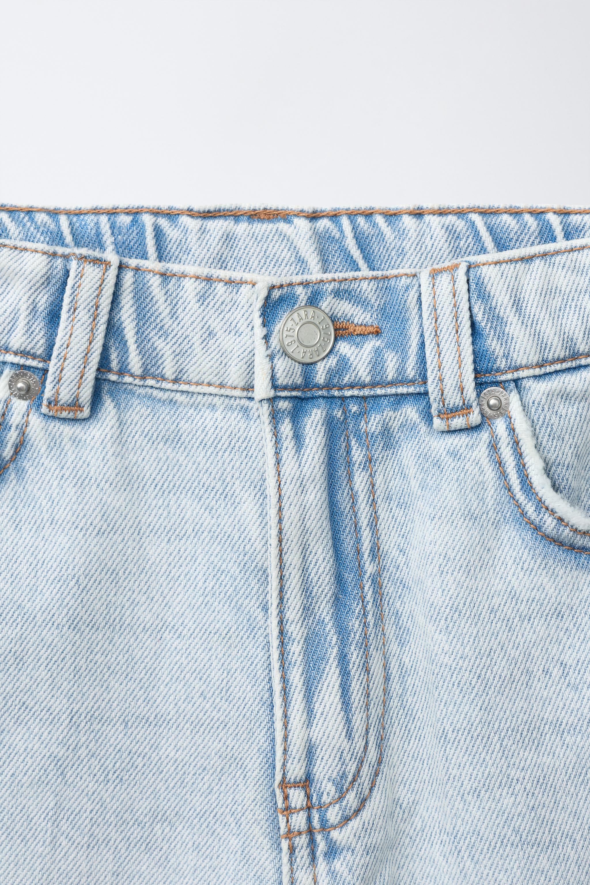 Детские шорты Zara RIPPED AND GRAFFITI DENIM SHORTS — фото 4