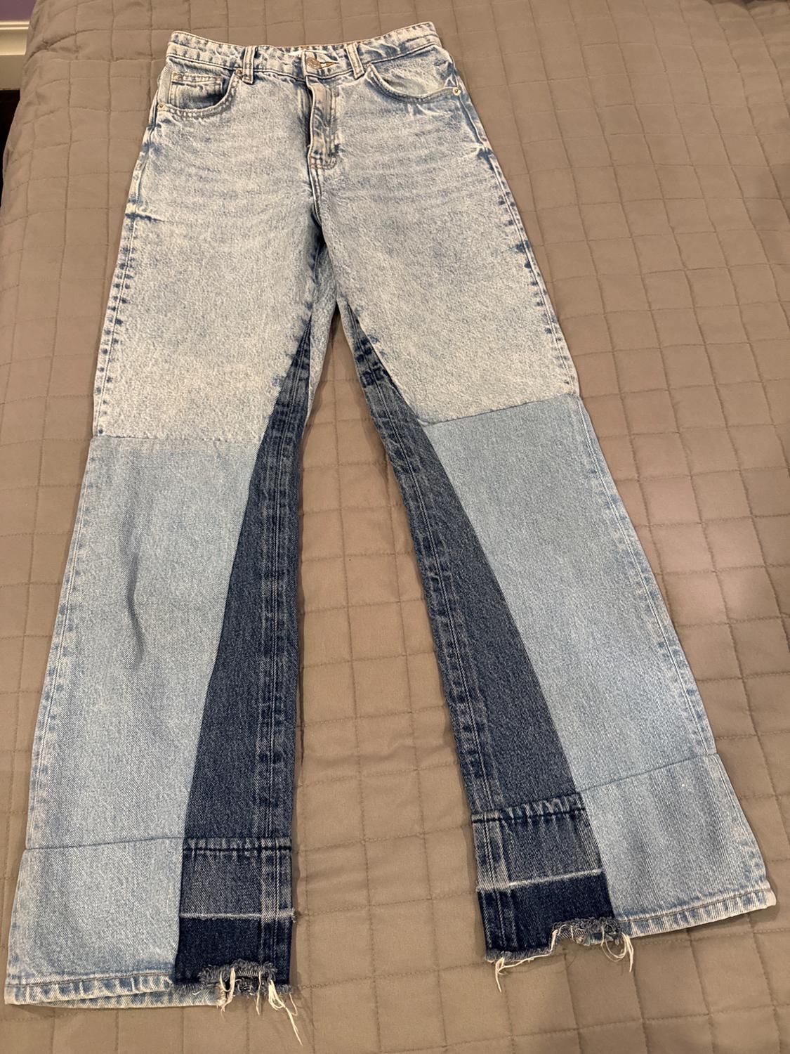 WIDE LEG PATCHWORK COLLECTION JEANS